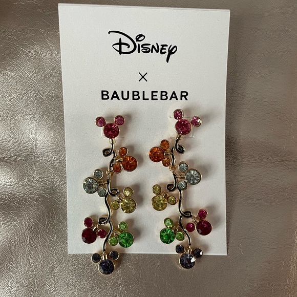 BaubleBar Jewelry - BaubleBar Multicolor Mickey Holiday Earrings